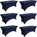 6-Pack 6ft Spandex Table Covers by Unknown