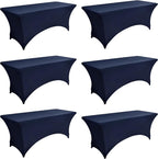 6-Pack 6ft Spandex Table Covers by Unknown