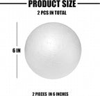Styrofoam Balls 6 Inch, DIY Craft Giant Foam Ball - Image 2