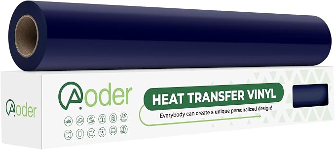 Aoder Navy Blue Heat Transfer Vinyl by AoderDTFTransferFilm