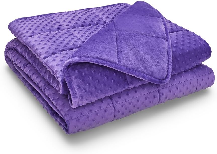 TONGDADA Minky Weighted Blanket | 40''x60'', 7lbs | Cozy and Soft Minky - Image 2