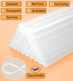 Crystal Clear Full Size Hot Glue Gun Sticks, 50 Pack, 0.43x6 Inches, Compatible - Image 3