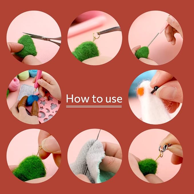 50 Colors Needle Felting Kit, Needle Felting Starter Kit - Image 7
