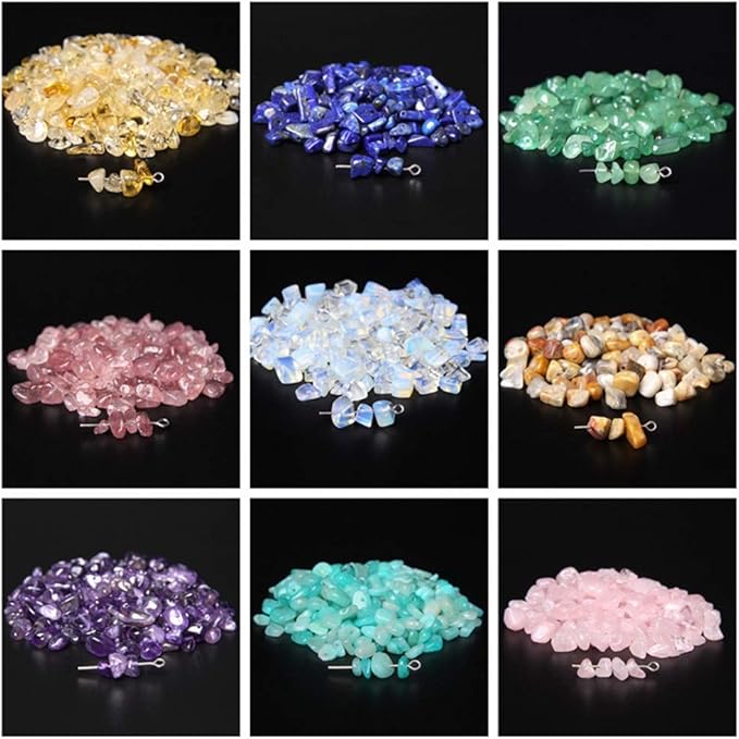 Natural Chip Stone Beads 5-8mm Garnet About 400 Pieces Irregular Gemstones - Image 4
