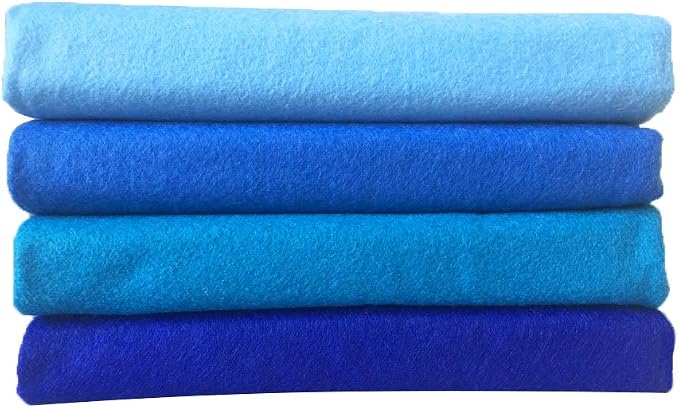 4pcs Thick 1.4mm Soft Felt Fabric Sheet Assorted Color Felt Pack DIY Craft - Image 4