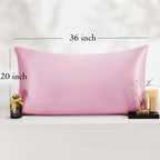 King Satin Pillowcase for Hair 2pc, Similar to Silk Pillow Cases, for Women Men - Image 6