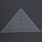 Fayelume 60 Degree Triangle Ruler, Acrylic Triangle Quilting Ruler, High - Image 5