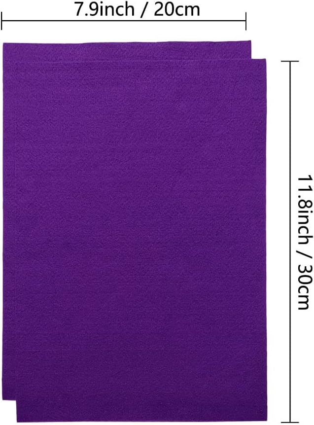 Jtnohx Color Felt, Soft Felt Sheets, 1.4mm Thick 8"x12" Handicraft Felt Fabrics - Image 2