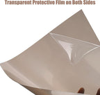 10-Pack A4 Colored PVC Flexible Plastic Sheets, 0.3mm Brown Transparent Film - Image 3