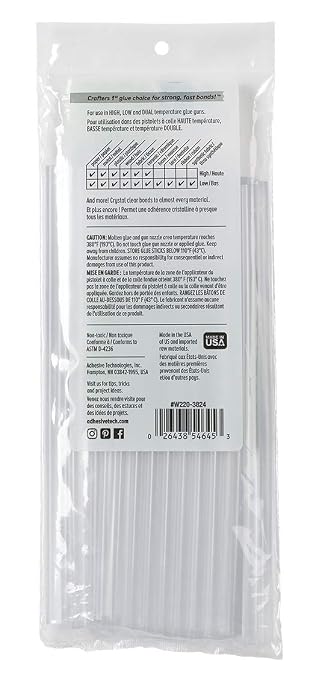 AdTech 8" Mini Hot Glue Stick-24pk, Part# W220-3824 - Image 2