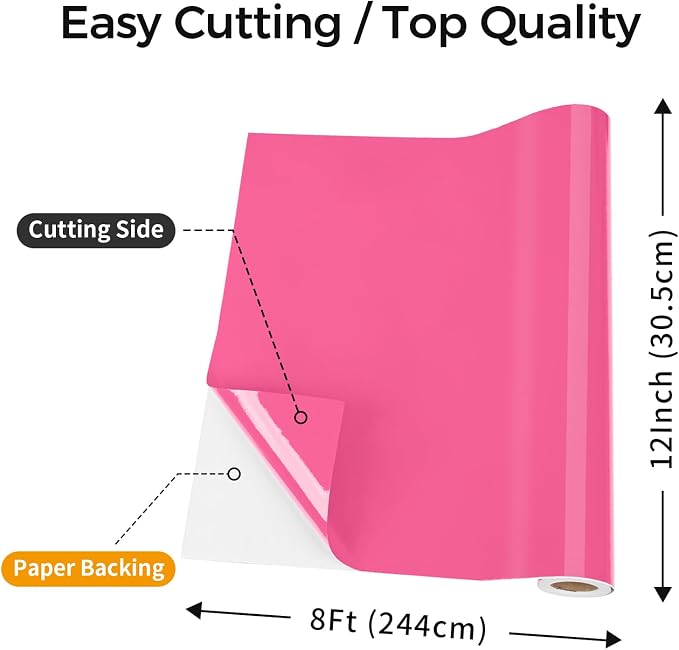 IModeur Glossy Pink Permanent Vinyl - Image 2