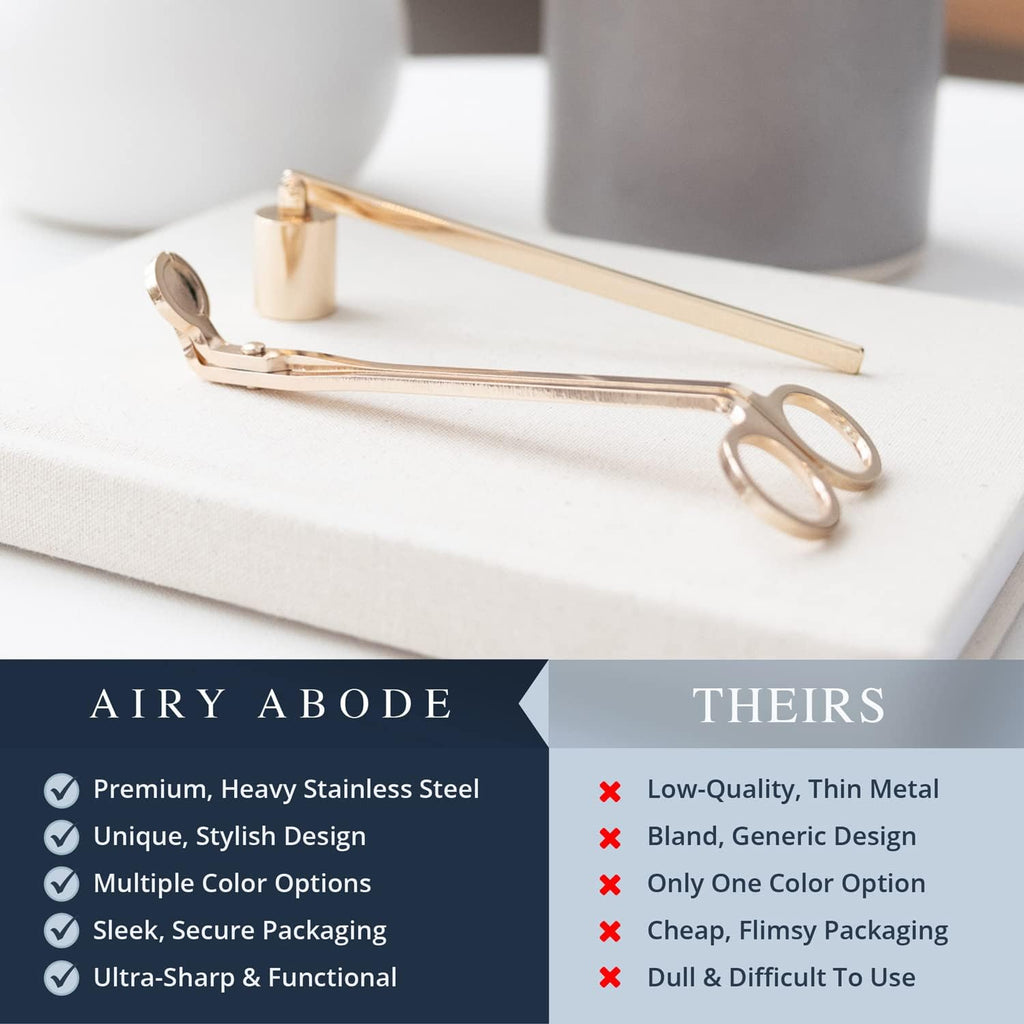 Candle Wick Trimmer and Candle Snuffer Accessory Set – Pick Your Color