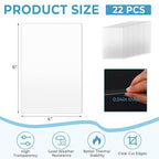 TKOnline 22 PCS Plexiglass Sheets, Invitations, Poster Frames Plastic Board - Image 2