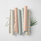 Patchwork Fabric Panel 100x155 cm, 100% Cotton Satin, 6 Coordinated Pastel - Image 3