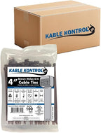 Kable Kontrol Brown Zip Ties 4 Inch 40, 18 Lbs Tensile Strength, Bulk Pack by KABLEKONTROL%C2%AE