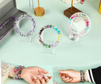 XJRLUK Glass Beads Bracelet Making Kit, Crystal Glass Round Beads Friendship - Image 8