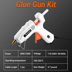 Hot Glue Gun Full Size: DEKOPRO 60/100Watt Dual Temp Hot Glue Gun Kit - Image 3