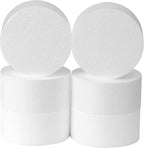 Crafare 4 inch Foam Circles for Crafts 6 Pack 2Inch Thick Polystyrene Round by Crafare