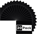 HTVRONT Black HTV Heat Transfer Vinyl: 20 Pcs 12" x 10" Black Iron on Vinyl | by HTVRONT