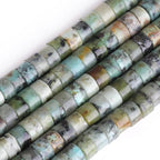 155pcs 3x2mm Genuine African Turquoise Heishi Disc Rondelle Spacer Stone Semi - Image 2