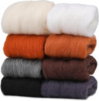 Needle Felting Wool Set, 8 Colors, 2.8 Oz Total, Roving Yarn, DIY Hand Spinning by Unknown