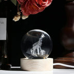 MAIBAOTA 3D Giraffe Decor Crystal Ball 2.4 Inches Glass Ball Giraffe Gifts - Image 2