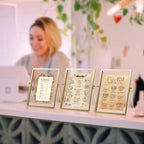 AceList Gold Picture Frames, art or pressed flowers on a desk, shelf or - Image 4