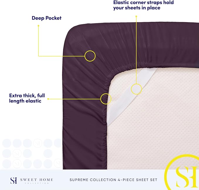 Twin Sheets - Breathable Luxury Sheets - 1800 Supreme Collection Extra Soft - Image 5