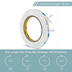 3M Double Sided Tape 0.39"×16.5Ft No Damage Double Sided Wall Tape | Heavy Duty - Image 3