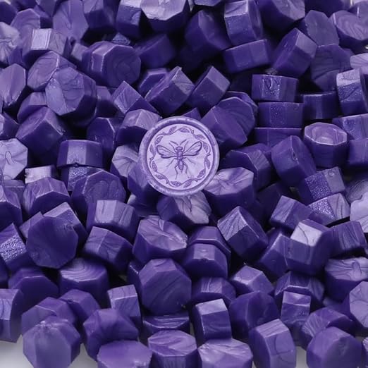300Pcs Lilac Sealing Wax Beads, Vintage Wax Seal Beads - Image 3