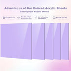 Adrattnay Purple Acrylic Sheets 1/8 Thick, Opaque Acrylic Sheets Acrylic Panel - Image 3