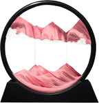 Muyan Moving Sand Art Picture Sandscapes in Motion Round Glass 3D Deep Sea Sand by Muyan
