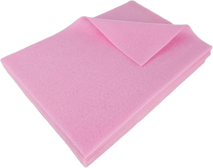 Jtnohx Color Felt, Soft Felt Sheets, 1.4mm Thick 8"x12" Handicraft Felt Fabrics by Jtnohx