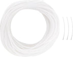 Pepperell Pony Bead Lacing – Hollow Lacing Tube Cord, Frost Color | 60 ft by PepperellCrafts