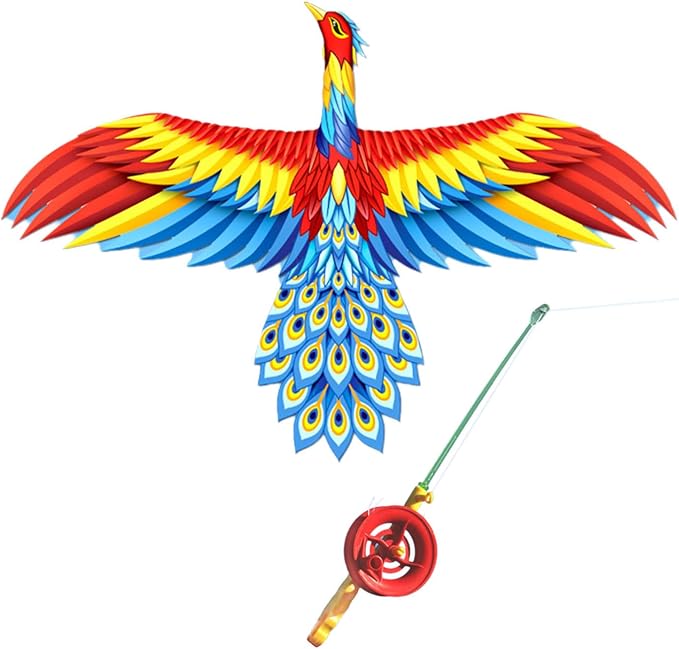 Dynamic Kites 3D Fishing Rod Line Kites Kites Easy Flying Toy Frameless Kites by Unknown