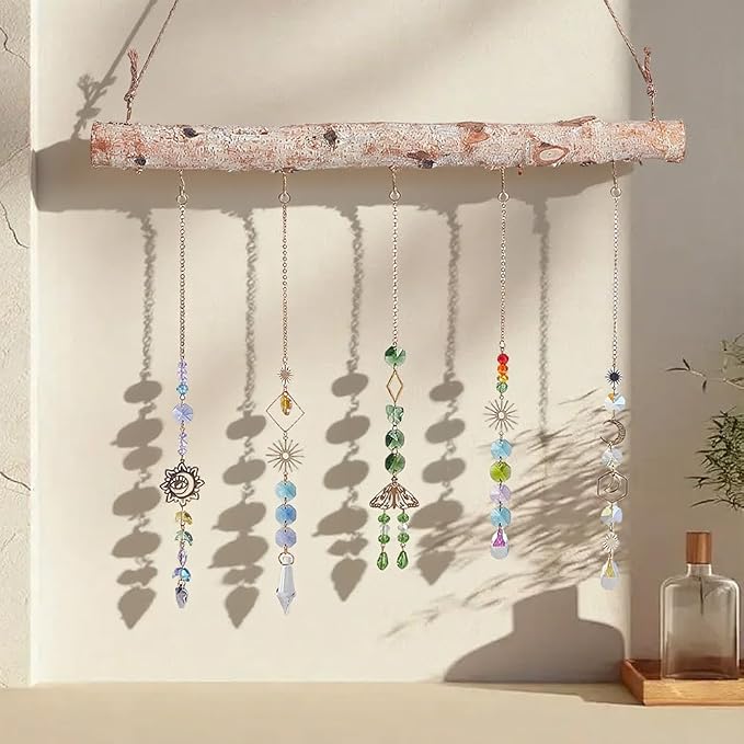 5 Hook Driftwood Jewelry Display Hanging Jewelry Organizers Vintage Drift Wood - Image 5