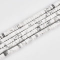 165pcs 4x2mm Natural White Howlite Heishi Disc Rondelle Spacer Stone Semi by LIFAVOVY