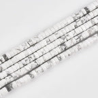 165pcs 4x2mm Natural White Howlite Heishi Disc Rondelle Spacer Stone Semi by LIFAVOVY