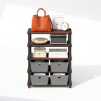 Furinno Turn-S-Tube Storage Shelves Set of 2, 3-Tier Stackable Standing Shelf - Image 6
