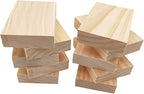 10PCS Rectangle Wood Boards Unfinished Wood Blocks - Image 5