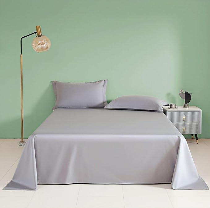 King Size Flat Sheet Only, Soft 300 Thread Count 100% Cotton Flat Sheets by Unknown