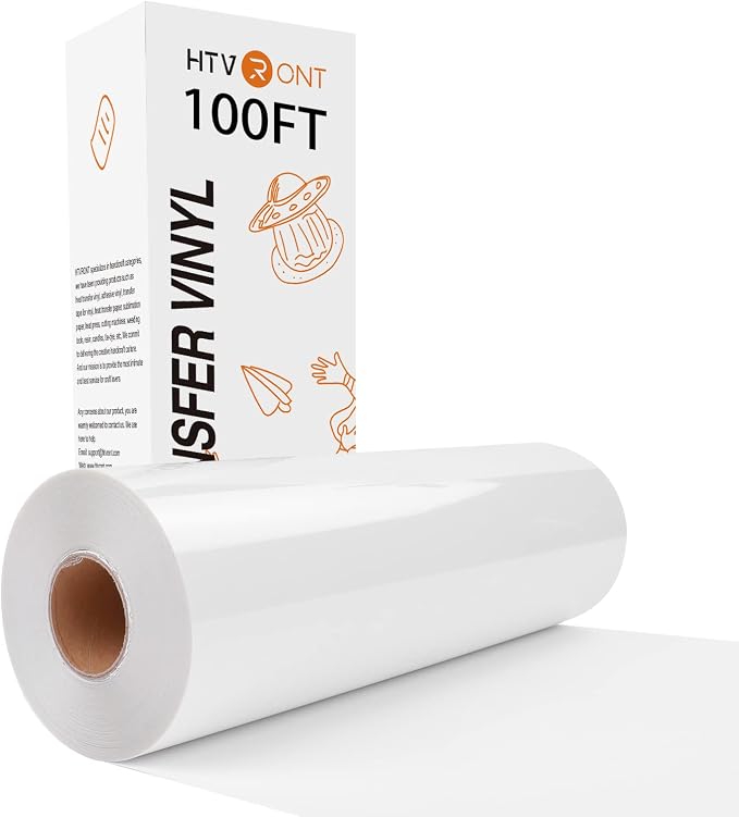 HTVRONT HTV Vinyl Rolls White Iron on Vinyl by HTVRONT
