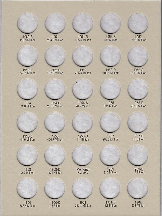 H.E. Harris & Co US Lincoln Cent Coin Folder 1941 – 1974 Volume 2 #2673 - Image 3