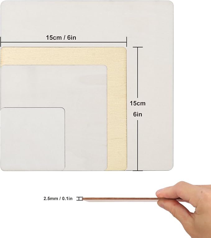 120 PCS Unfinished Plywood Sheets - Image 2