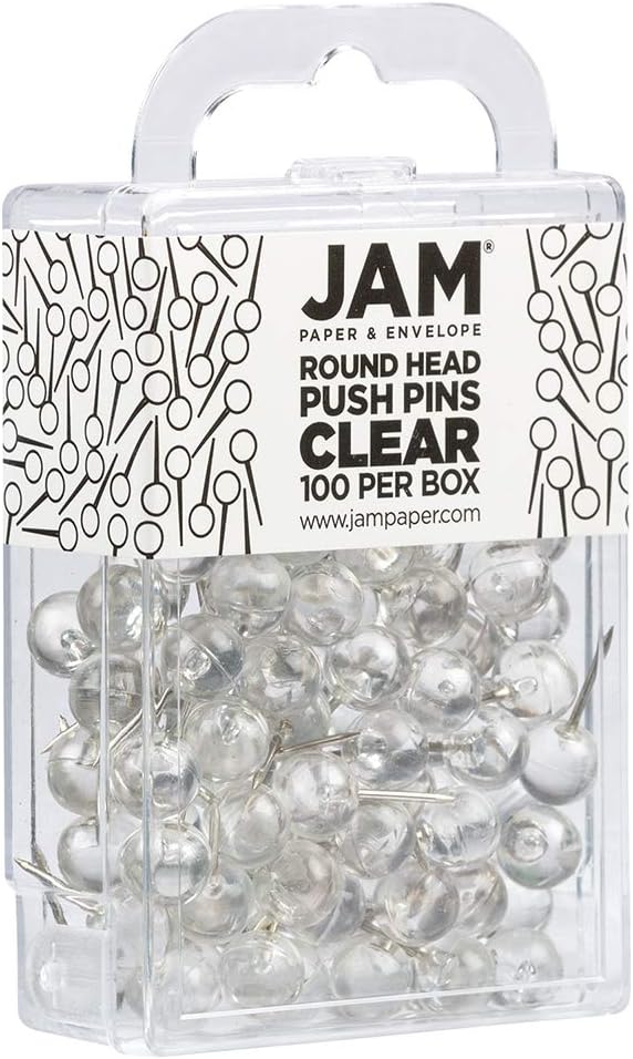 JAM PAPER Colorful Push Pins - Image 2