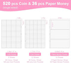 Coin Collection Book Holder for Collectors, 520 Pockets Fireproof Coins - Image 6