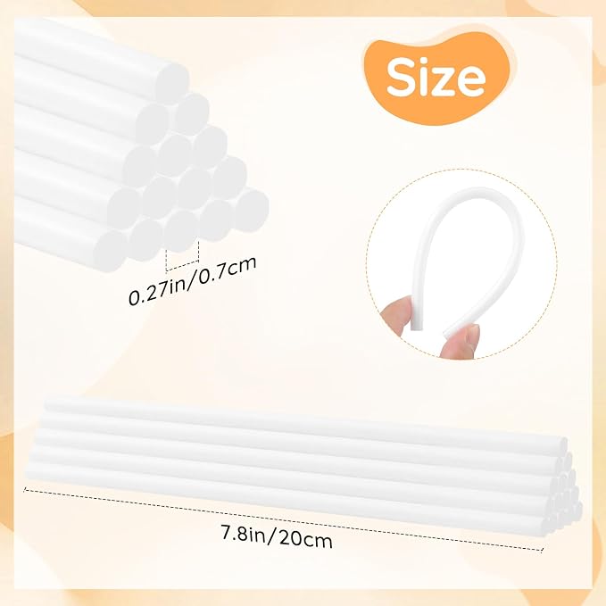 72 Pack White Hot Glue Sticks, Home General Repair, Holiday Gift Crafts - Image 4
