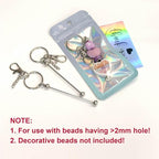 42/84/126 Pcs Beadable Keychain Bars Bulk Blank DIY Beaded Keychain Making - Image 5