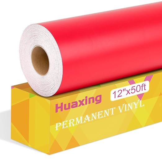 Matte Red Permanent Vinyl, Craft Die Cutters by +HUAXING+DECO
