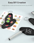 Uniclife 10 Pcs Blank Hotel Keychain Tags, Vintage Motel Keychain - Image 4